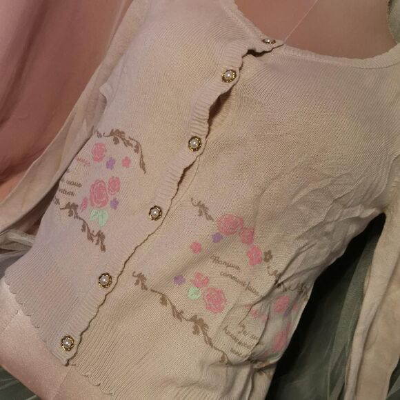 Ank Rouge Fairytale Cardigan Small NWT Jfashion Harajuku Mori Kei Lolita Kawaii - Picture 6 of 8